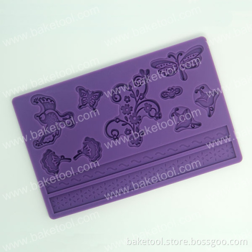 Butterfliers Shape Silicone Mold for Cake Fondant Decorating